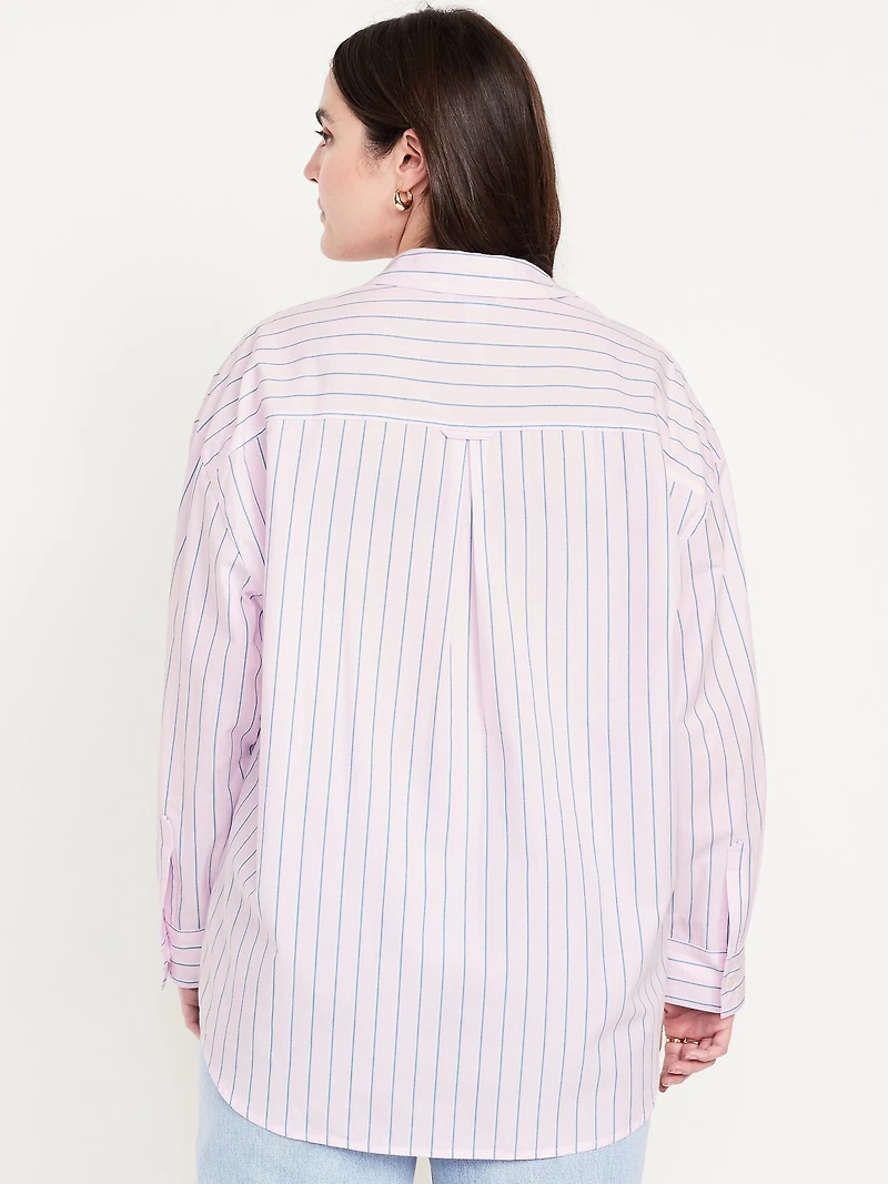 Oversized Button-Down Boyfriend Shirt