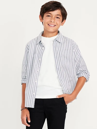 Lightweight Oxford School Uniform Shirt for Boys