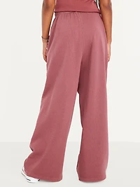 Baggy Fleece Straight-Leg Sweatpants for Girls