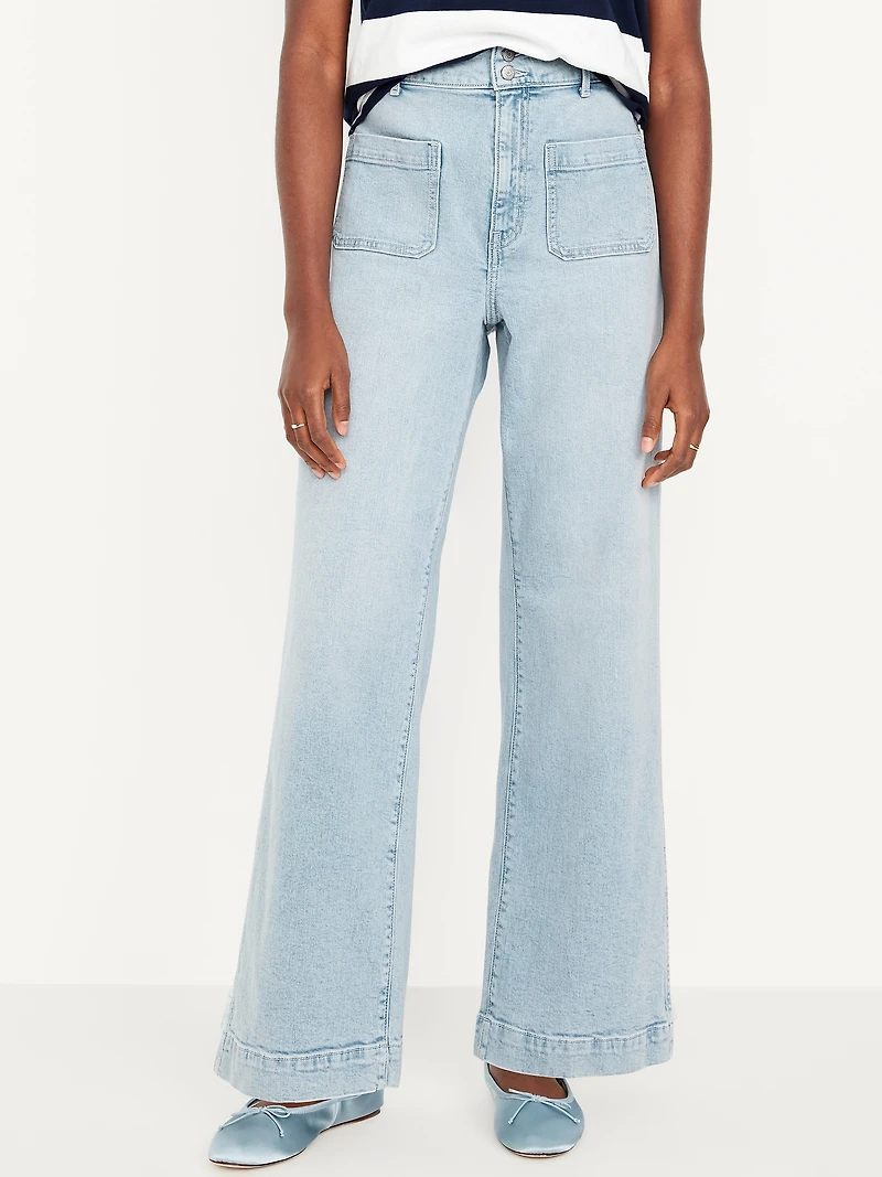 Extra High-Waisted Wide-Leg Jeans