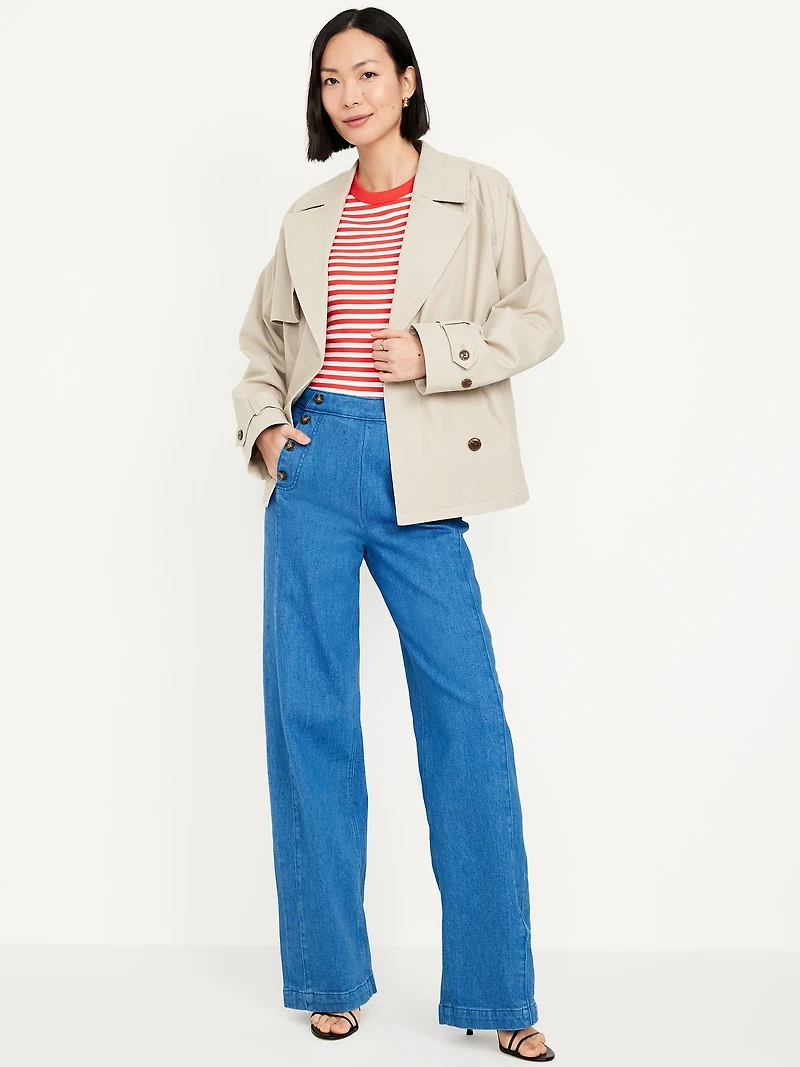 Extra High-Waisted Wide-Leg Jeans