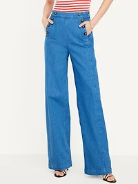 Extra High-Waisted Wide-Leg Jeans