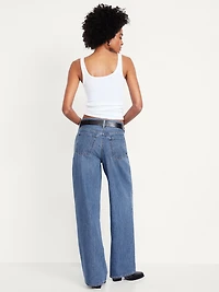 Mid-Rise Wow Baggy Wide-Leg Jeans