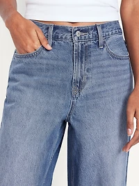Mid-Rise Wow Baggy Wide-Leg Jeans