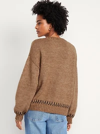 Wool-Blend Cardigan Sweater