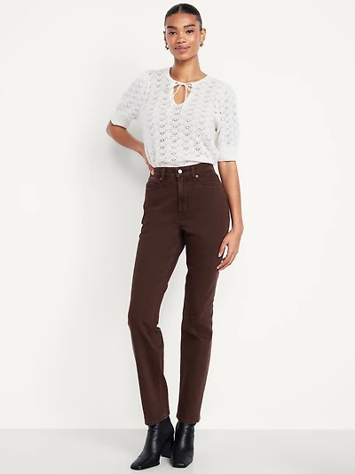 Extra High-Waisted Straight Jeans