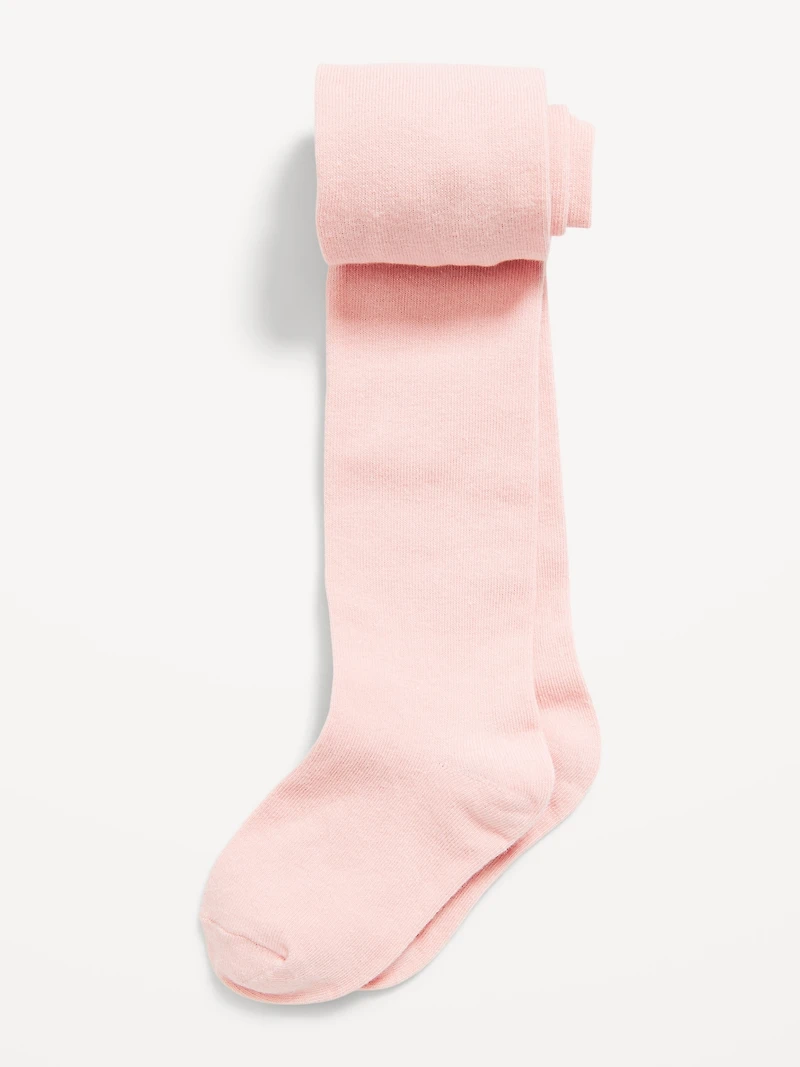 Soft-Knit Solid Tights 2-Pack for Toddler Girls