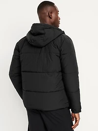 Water-Resistant Hooded Puffer Jacket