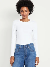 Snug Long-Sleeve Crew-Neck T-Shirt