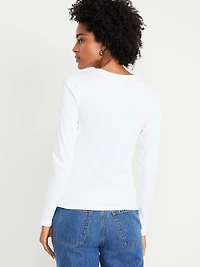 Snug Long-Sleeve Crew-Neck T-Shirt