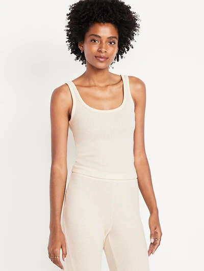Cozy Waffle Pajama Tank Top