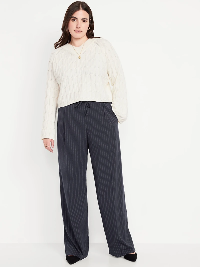 High-Waisted Wide-Leg Trouser