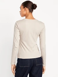 Snug Long-Sleeve Crew-Neck T-Shirt