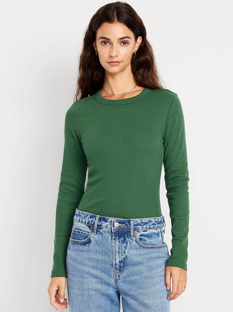 Snug Long-Sleeve Crew-Neck T-Shirt