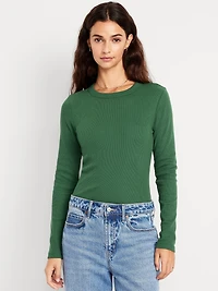 Snug Long-Sleeve Crew-Neck T-Shirt