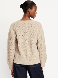 Wool-Blend Cardigan Sweater