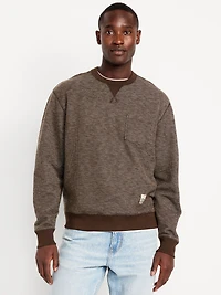 Textured Pocket Sweatshirt