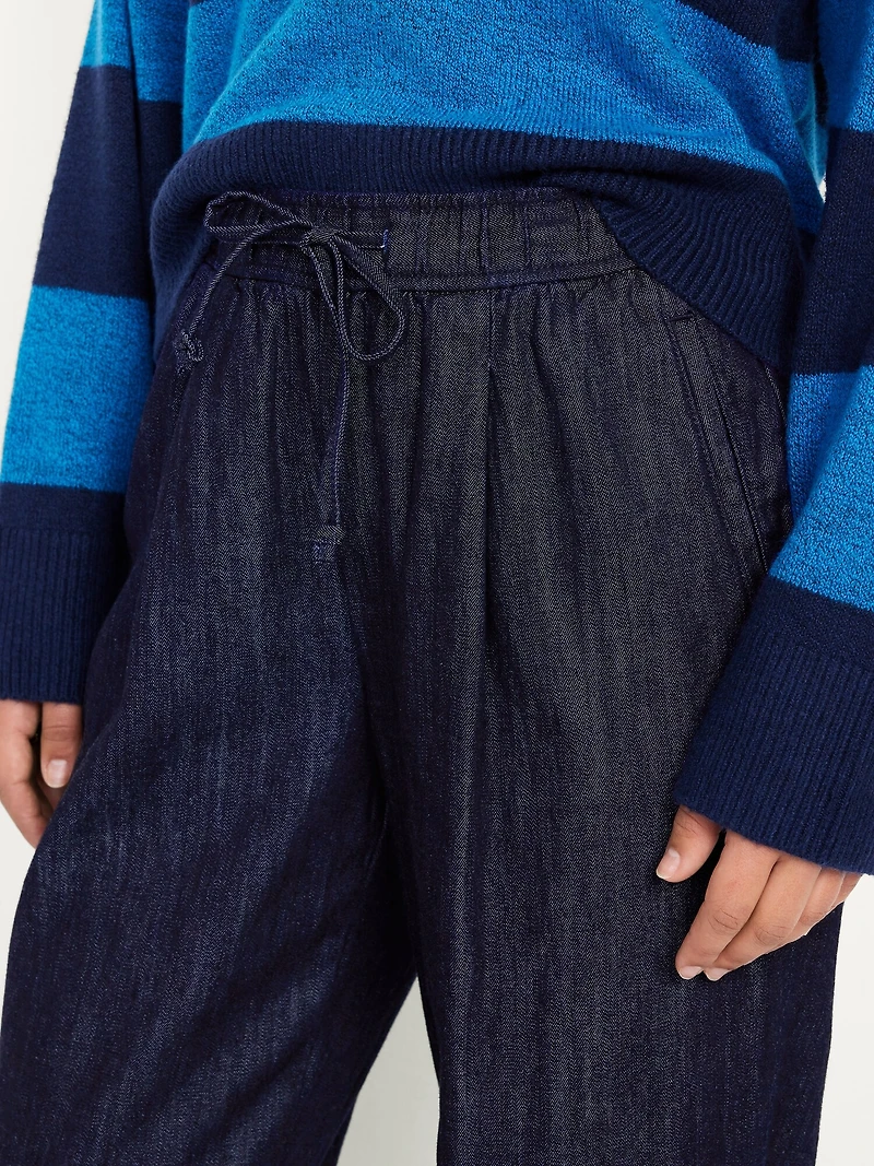 High-Waisted Billie Straight Ankle Trouser