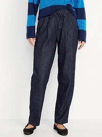 High-Waisted Billie Straight Ankle Trouser
