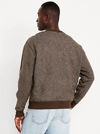 Textured Pocket Sweatshirt