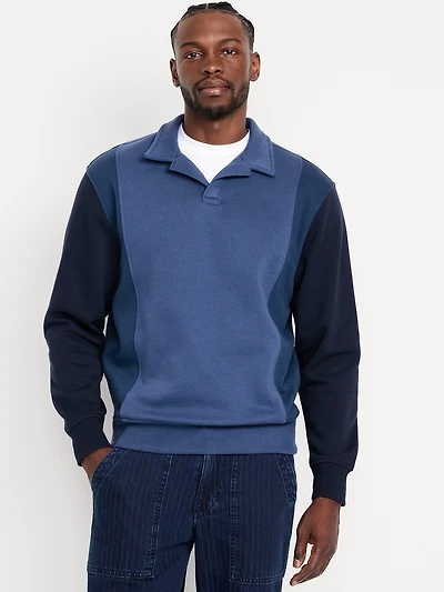 Rotation Fleece Color-Block Polo