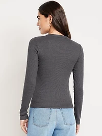 Snug Long-Sleeve Crew-Neck T-Shirt