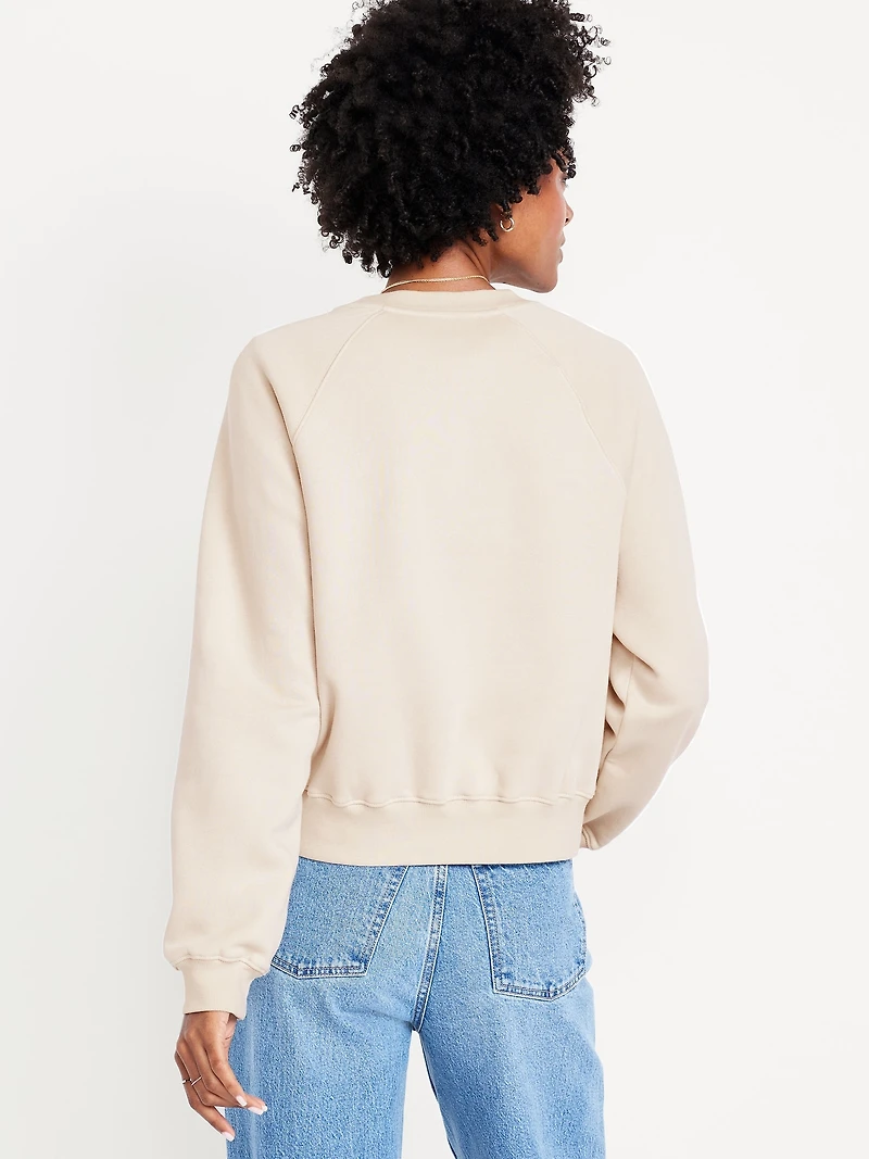 Vintage Crew-Neck Logo-Graphic Sweatshirt
