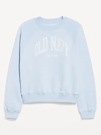 Vintage Crew-Neck Logo-Graphic Sweatshirt