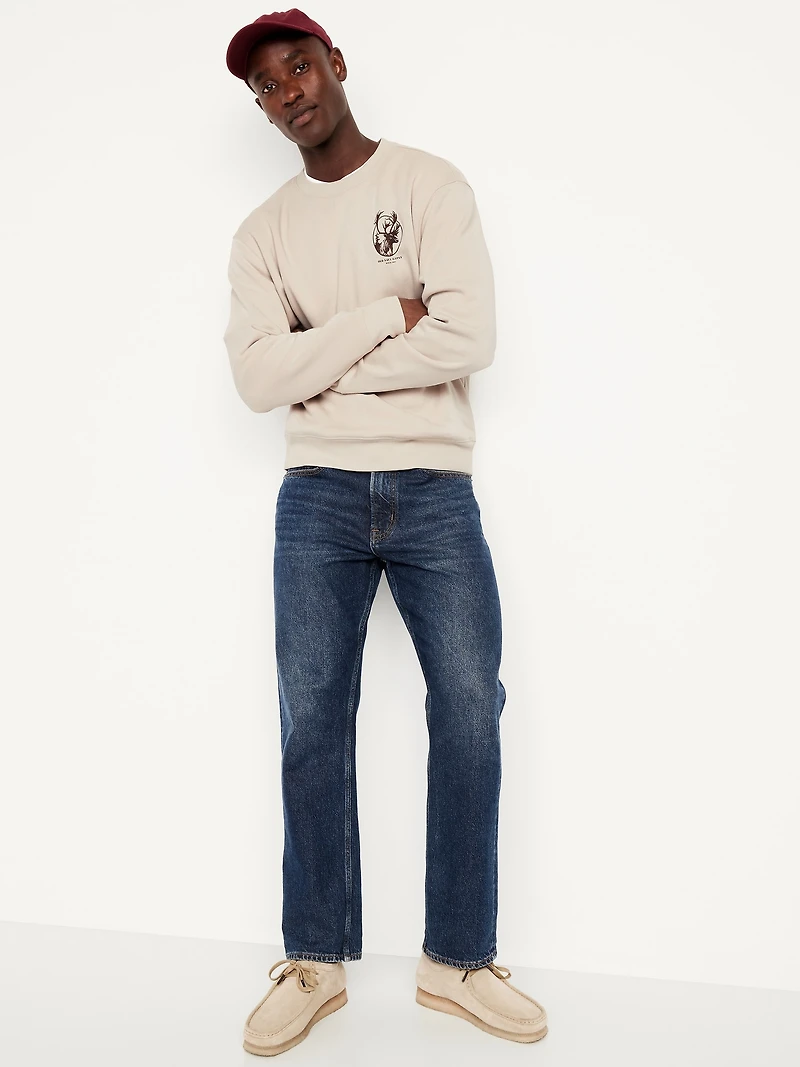 Oversized Essential Logo-Graphic Sweatshirt