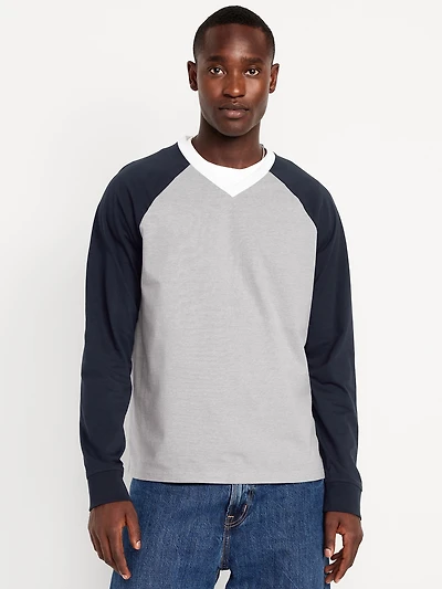 Heavyweight V-Neck Raglan T-Shirt