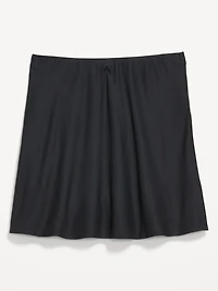 High-Waisted Crepe Mini Skirt