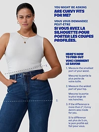 Curvy Extra High-Waisted Straight Jeans