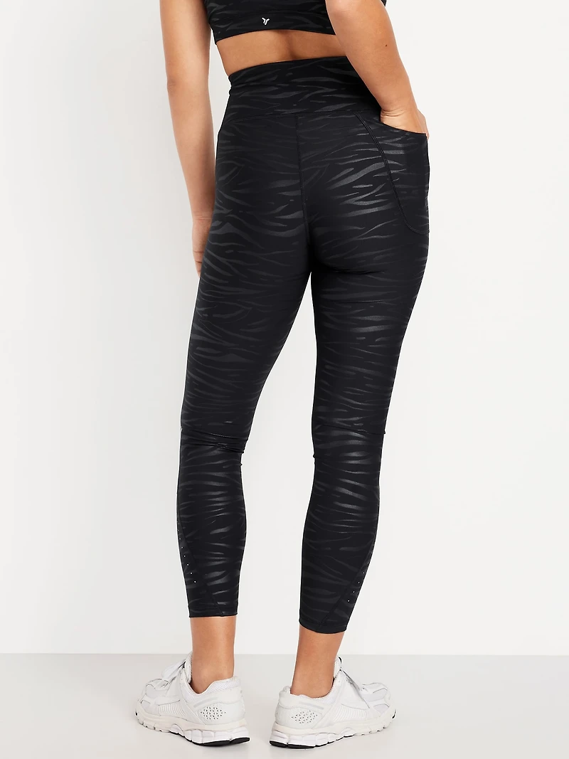 High-Waisted PowerSoft Train 7/8 Run Leggings