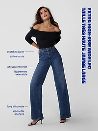 Extra High-Waisted Wide-Leg Jeans