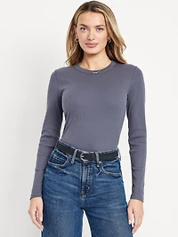 Snug Long-Sleeve Crew-Neck T-Shirt