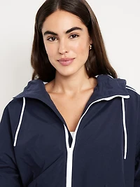 Hooded Zip Windbreaker
