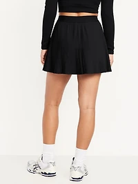 Extra High-Waisted Micro-Pleated Performance Skort