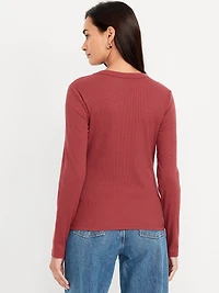 Snug Long-Sleeve Crew-Neck T-Shirt