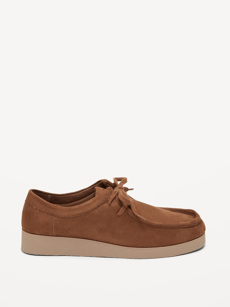 Faux-Suede Derby Boots for Women