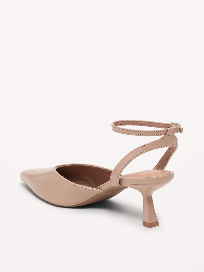Patent Leather Kitten Heels for Women