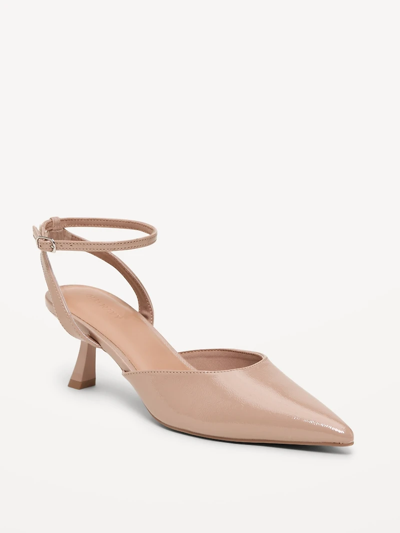 Patent Leather Kitten Heels for Women