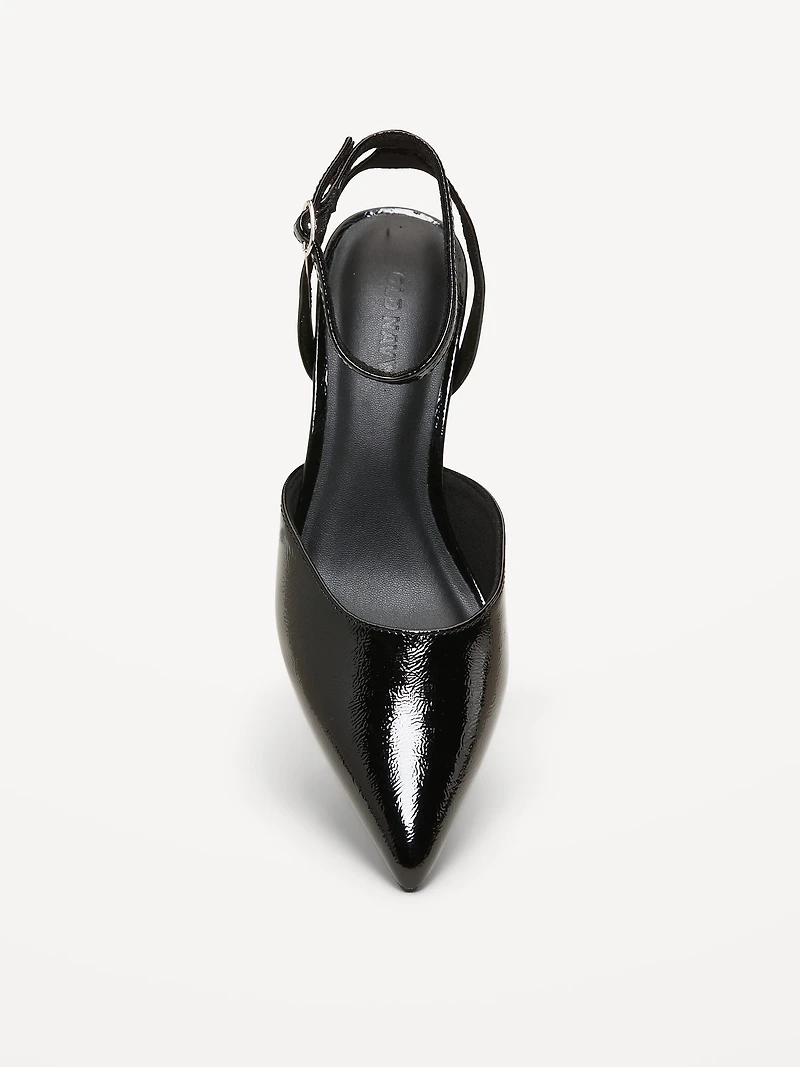 Patent Leather Kitten Heels for Women