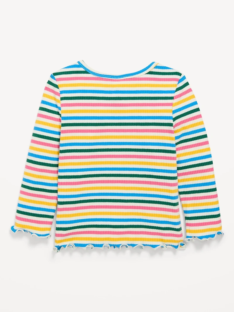 Long-Sleeve Ribbed for Toddler Girls