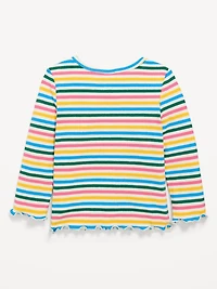 Long-Sleeve Ribbed for Toddler Girls