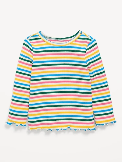 Long-Sleeve Ribbed for Toddler Girls