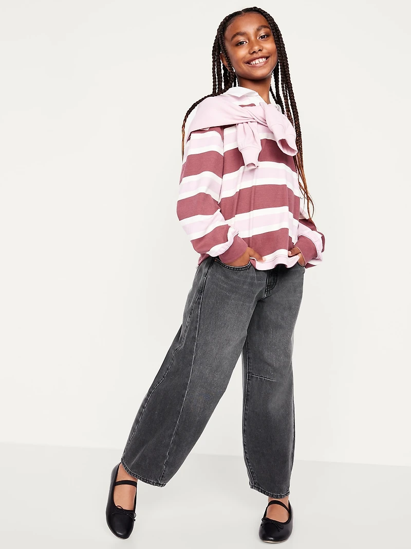 Super Baggy Barrel-Leg Jeans for Girls