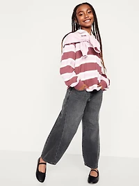 Super Baggy Barrel-Leg Jeans for Girls