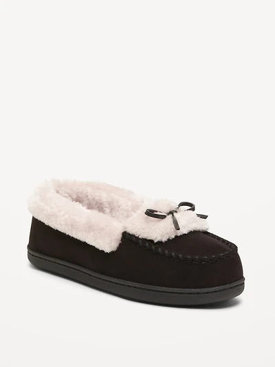 Cozy-Lined Moccasin Slippers for Women