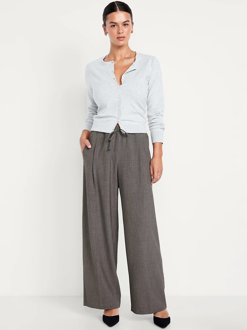 High-Waisted Wide-Leg Trouser