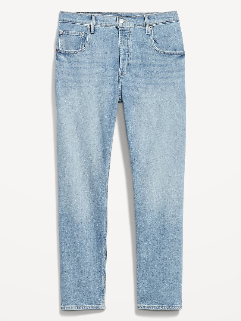 Mid-Rise Slouchy Straight Jeans